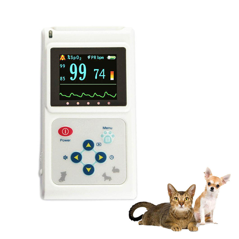 Tragbares veterinärmedizinisches Blutsauerstoff-Pulsoximeter CMS60D-VET