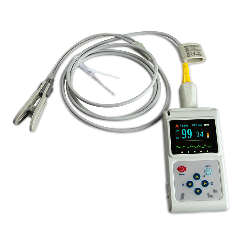 Tragbares veterinärmedizinisches Blutsauerstoff-Pulsoximeter CMS60D-VET