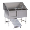 Edelstahl-Badewanne für Haustiere, Hundewaschstation PLXYC-03